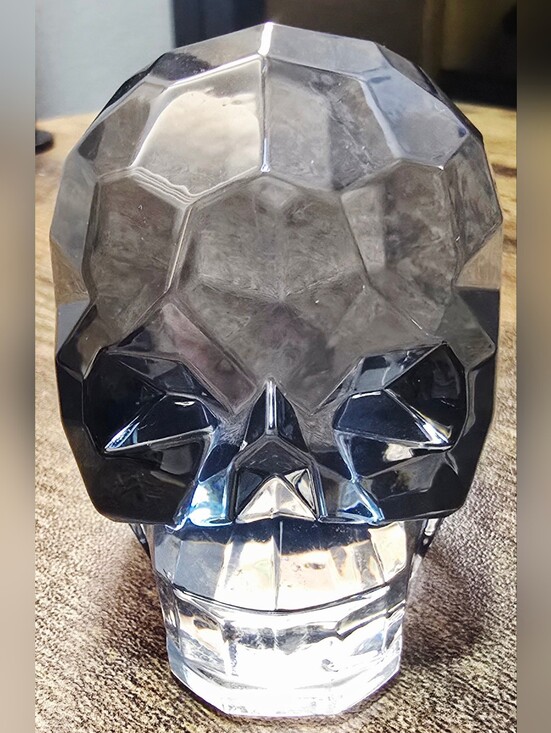 GANZ Other - Ganz Crystal Expressions Skull Figurine – Faceted Acrylic Gothic Decor Piece